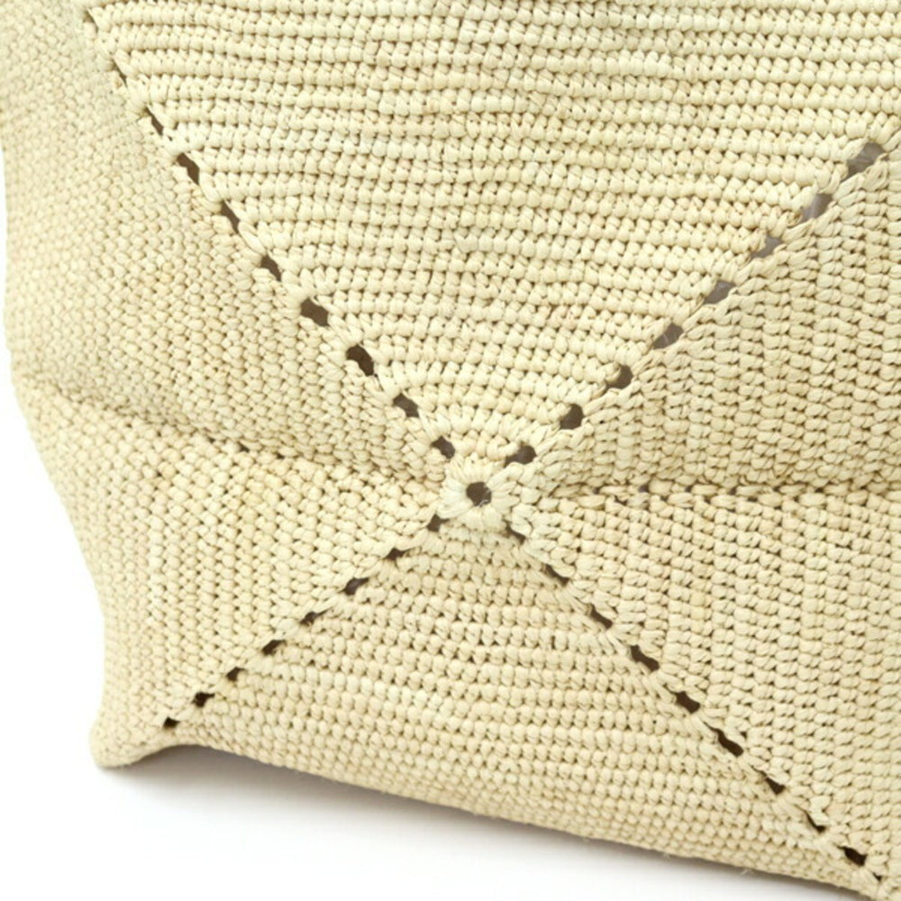 LOEWE Puzzlefold Tote Medium Raffia Natural Bag A779G50X08 Unused — New - Store Return