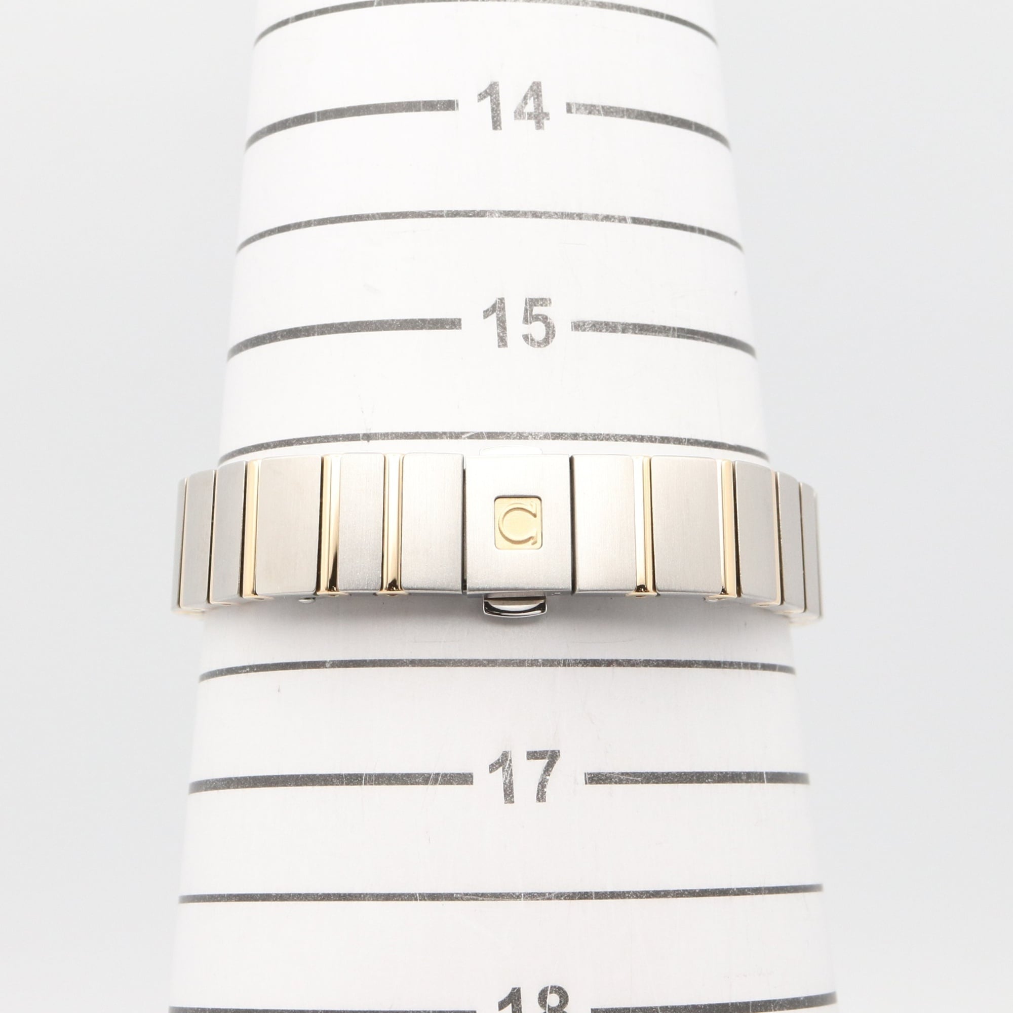 Omega Constellation Brushed Watch, 18K (Yellow Gold) Stainless Steel, Ladies', White/White Mother-of-Pearl, 123.25.24.60.05.001 — Very Good