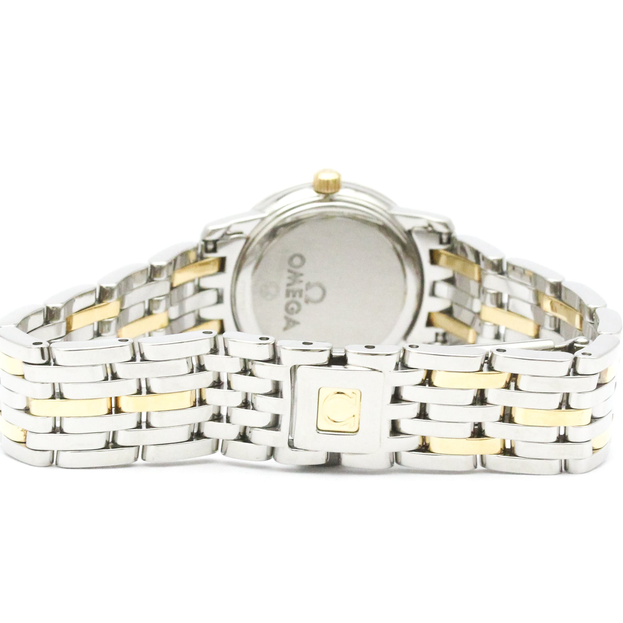 OMEGA De Ville Prestige MOP 18K Gold Steel Quartz Ladies Watch 424.20.24.60.05.001 Polished — Very Good