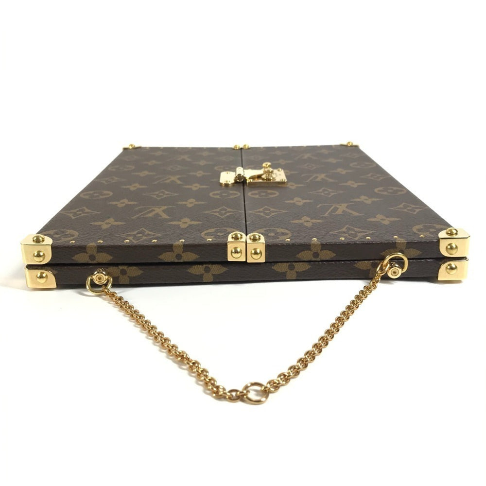 LOUIS VUITTON GI0554 Monogram Home Mirror Trunk Interior Tri-fold Canvas Men's Women's Brown — Like New