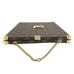 LOUIS VUITTON GI0554 Monogram Home Mirror Trunk Interior Tri-fold Canvas Men's Women's Brown — Like New