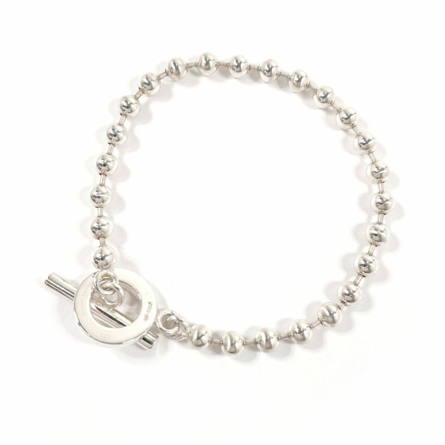 GUCCI Gucci Ball Chain Bracelet, 925 Sterling Silver, Unisex