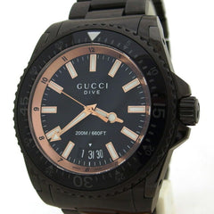 Gucci Dive Date Watch Men's Black — Very Good
