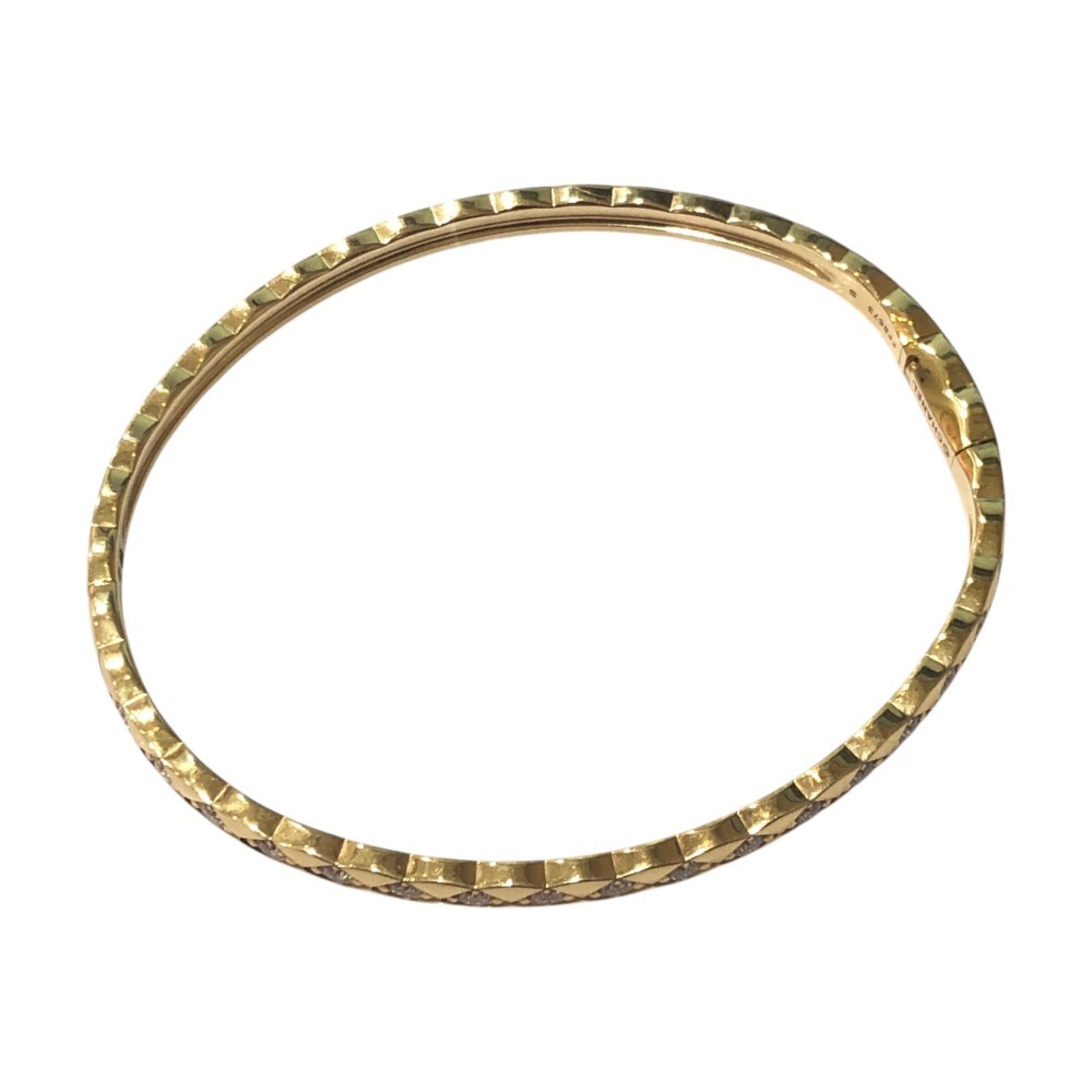 CHANEL J13080 18K Yellow Gold Coco Crush Collection Accessory Jewelry Full Diamond Bracelet Women's Like New — Like New