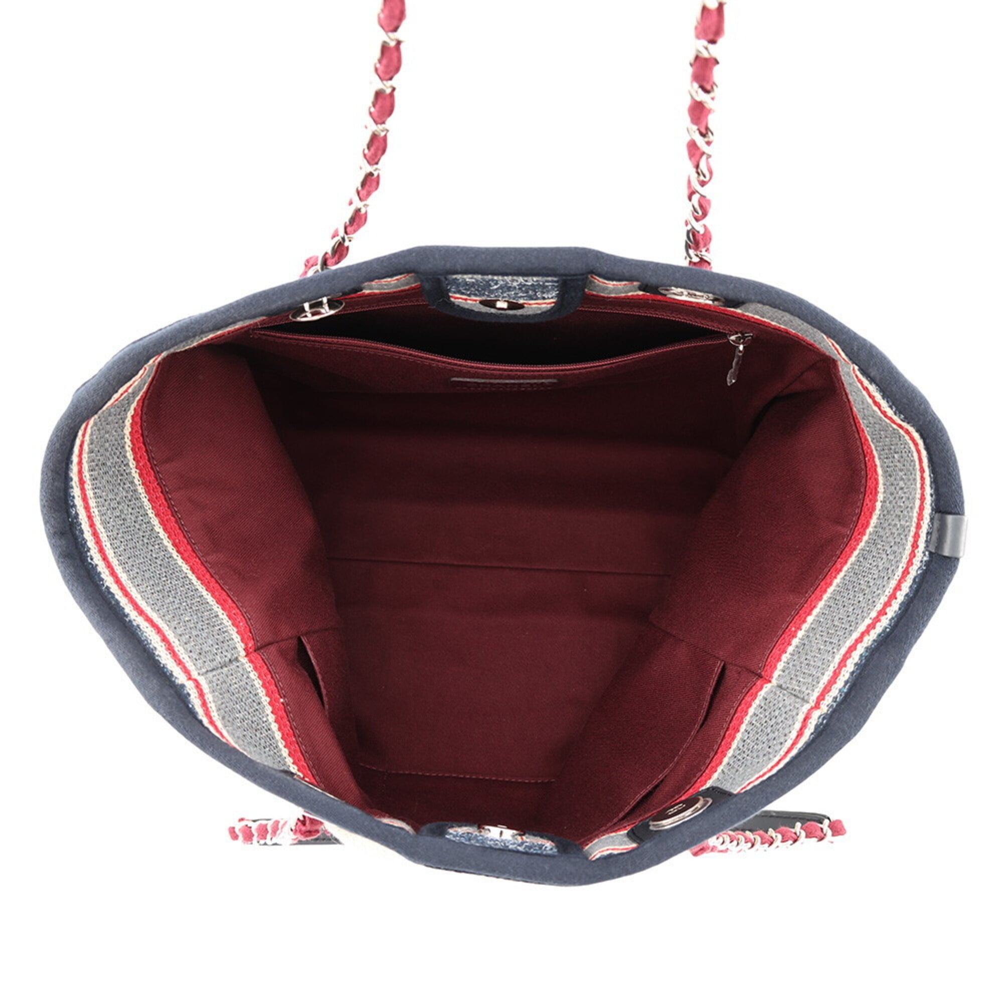 Chanel Deauville Line Medium Tote Bag, Canvas Handbag, A67001, CHANEL, Women's, CHANEL — Like New