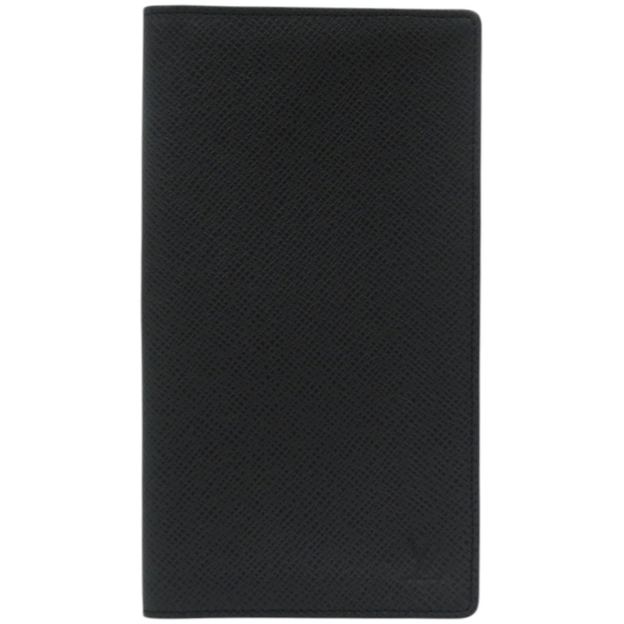 Excellent condition, no stickiness. Louis Vuitton Porte Carte Credit M31002 Taiga Black LV long wallet 1355