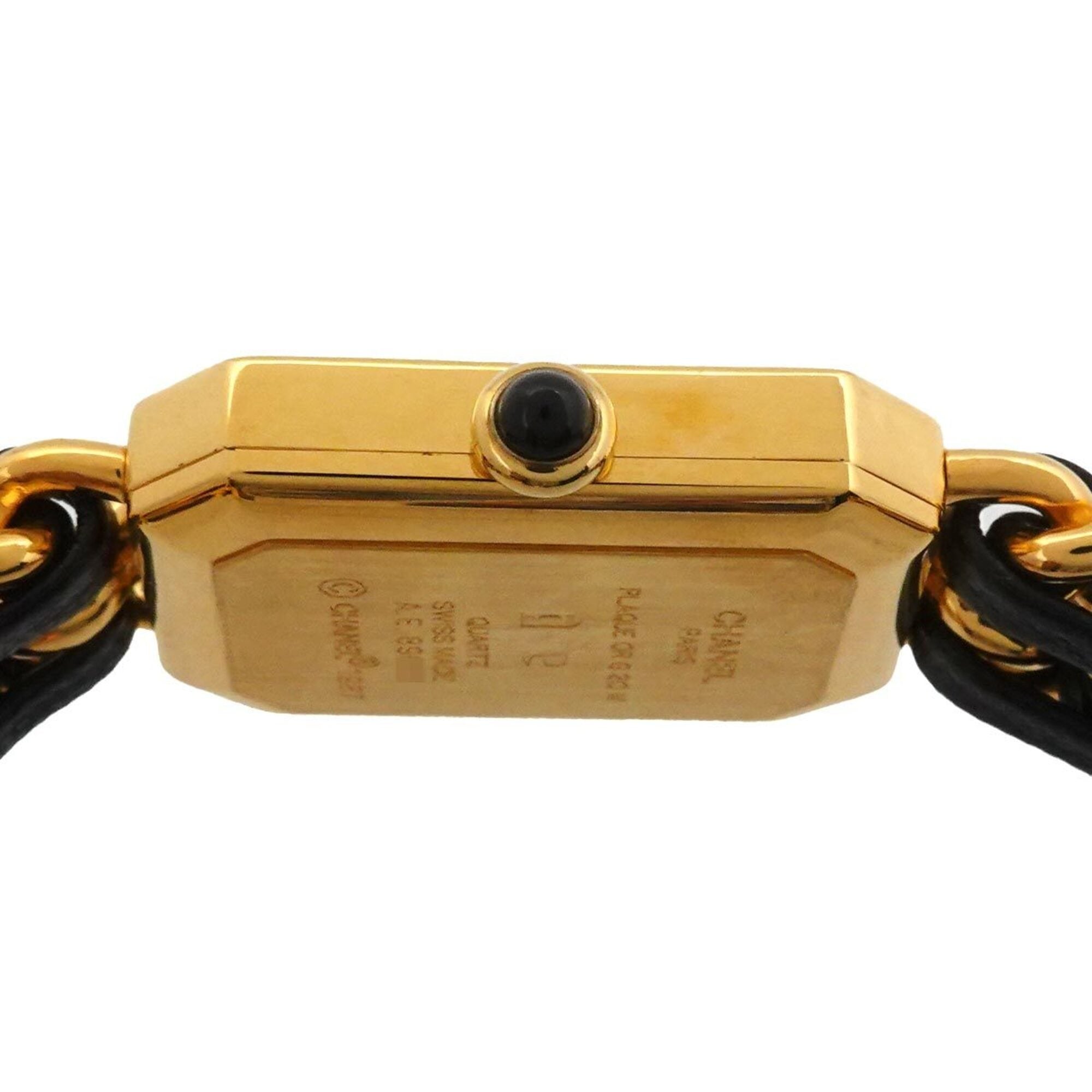 Chanel Premiere S-size H0001 Women's Watch Black Gold Quartz — Very Good
