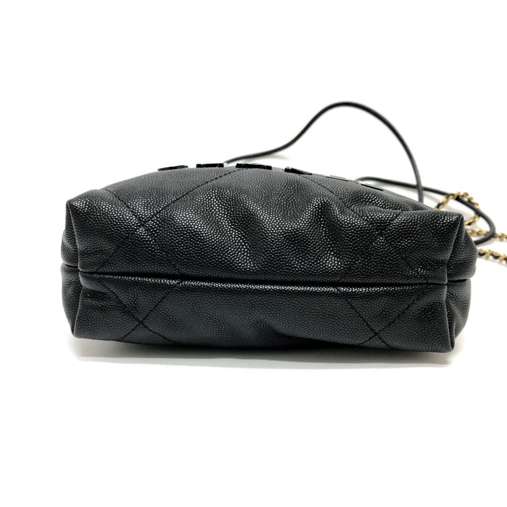CHANEL AS3980 Matelasse Chanel 22 So Black Bag Shoulder Handbag Caviar Skin Women's — New - Store Return