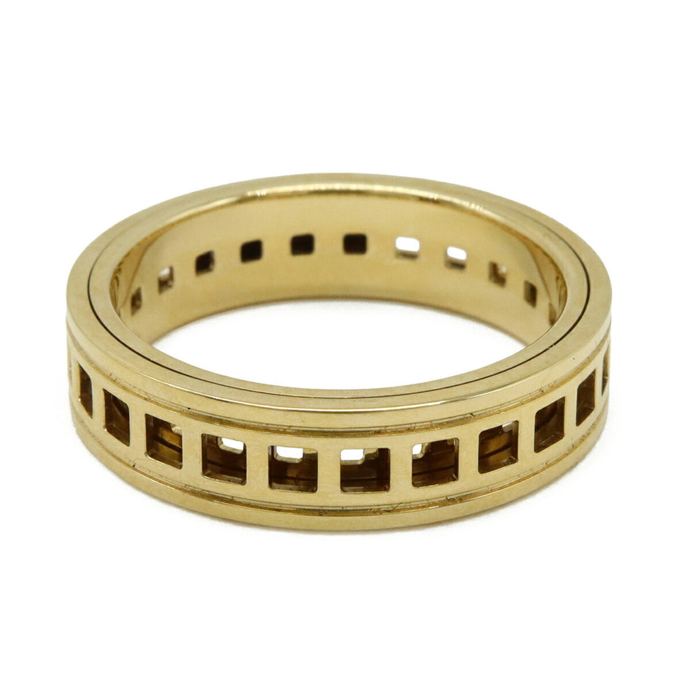 GUCCI Scroll Ring, 18KYG (750YG) Yellow Gold, Size #19 (approximately Japanese size 1) — Like New