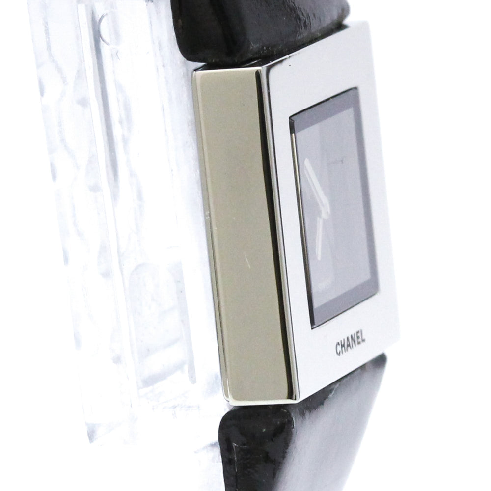 CHANEL Matelasse Steel Leather Quartz Ladies Watch H0116 Polished — Very Good