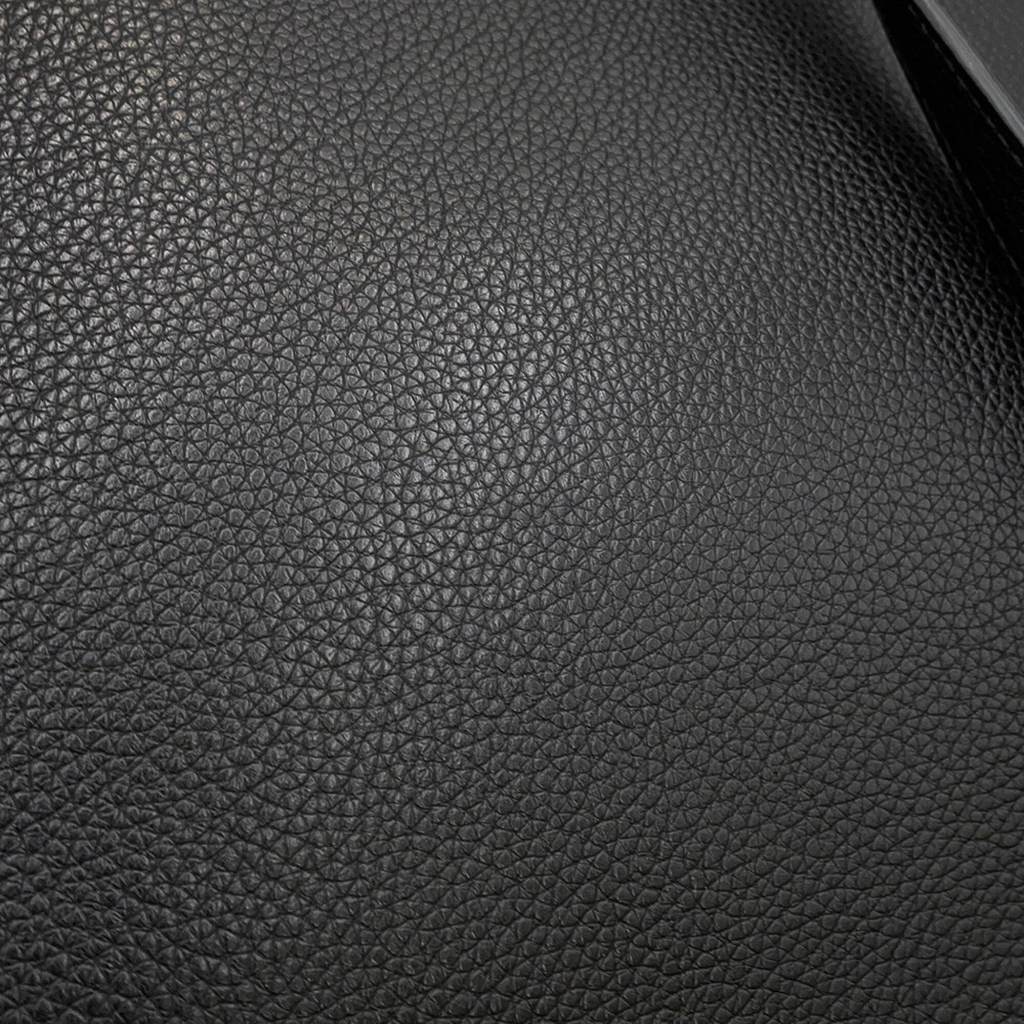 Salvatore Ferragamo Gancini Leather Backpack in Black