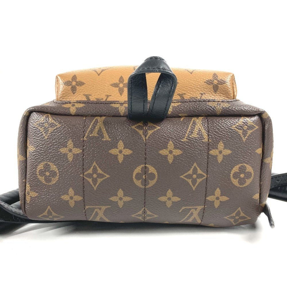 LOUIS VUITTON M44870 Monogram Reverse Palm Springs Backpack PM Daypack Rucksack Canvas Women's Brown x Beige E-240719-4 — Like New