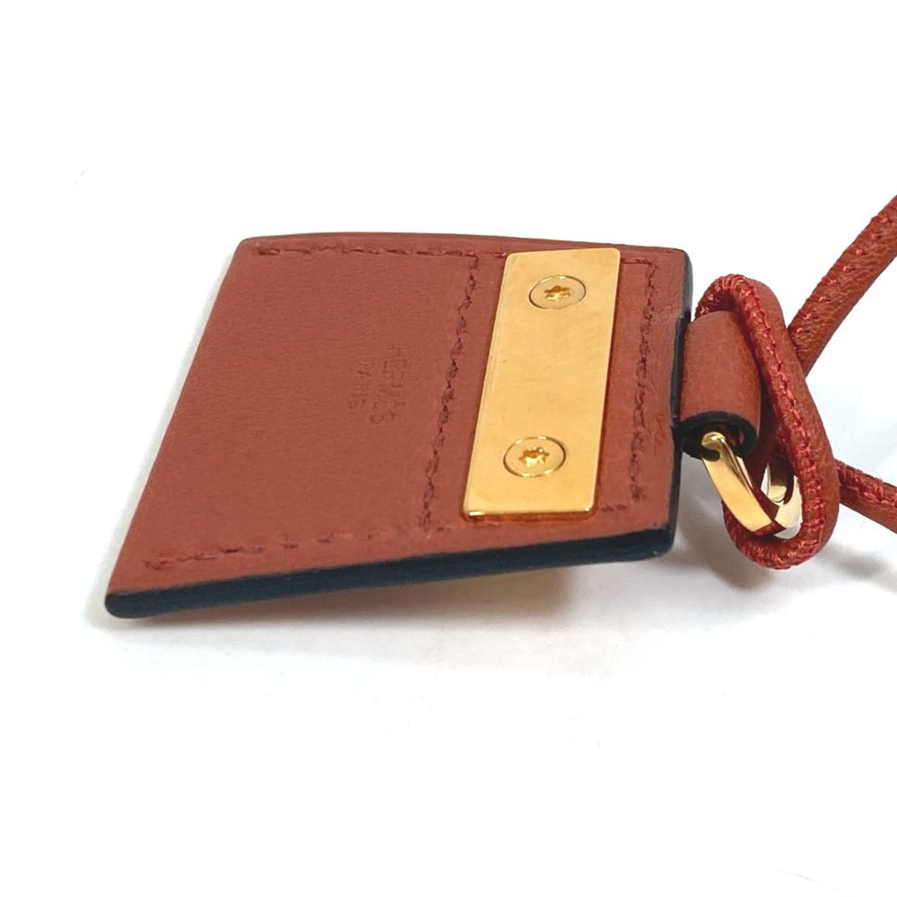 HERMES Mon Petit Kelly PM Necklace in Swift Cuivre Brown, Women's, Like New — Like New