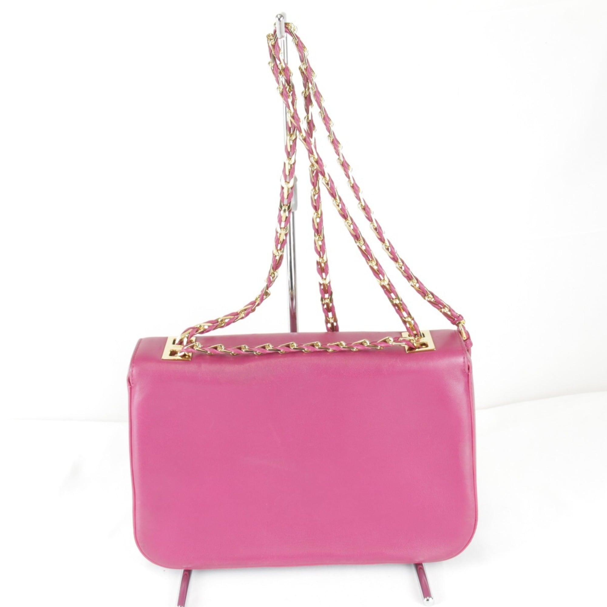 FENDI shoulder bag, leather, pink, women's — New - Store Return