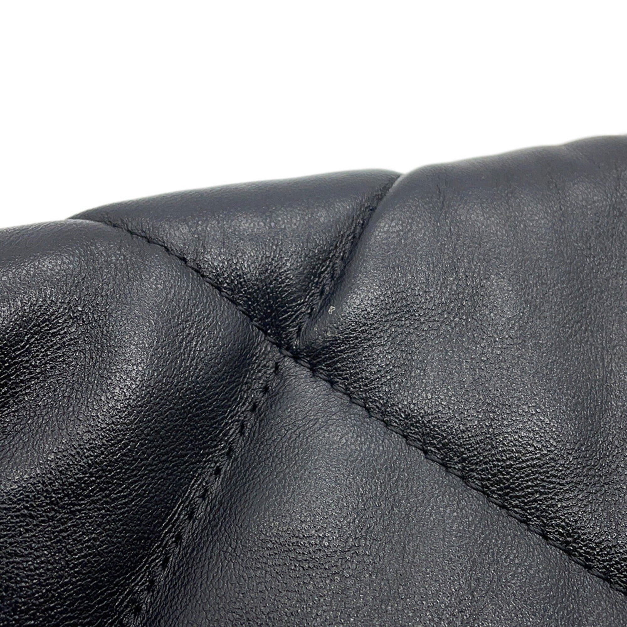 Chanel Chain Shoulder Bag 19 Large Lambskin AS1161 CHANEL Handbag 2-way Black Women's — Like New