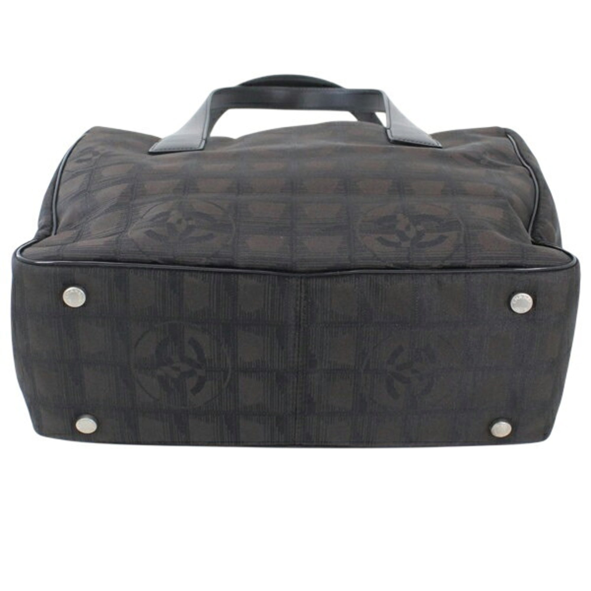 CHANEL New Travel Line Tote PM Dark Brown Bag Handbag Women's Nylon T6249 — New - Store Return