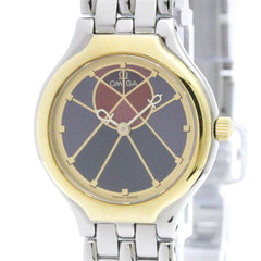 OMEGA De Ville Symbol K18 Gold Stainless Steel Ladies Watch 595.0101 Polished — Very Good