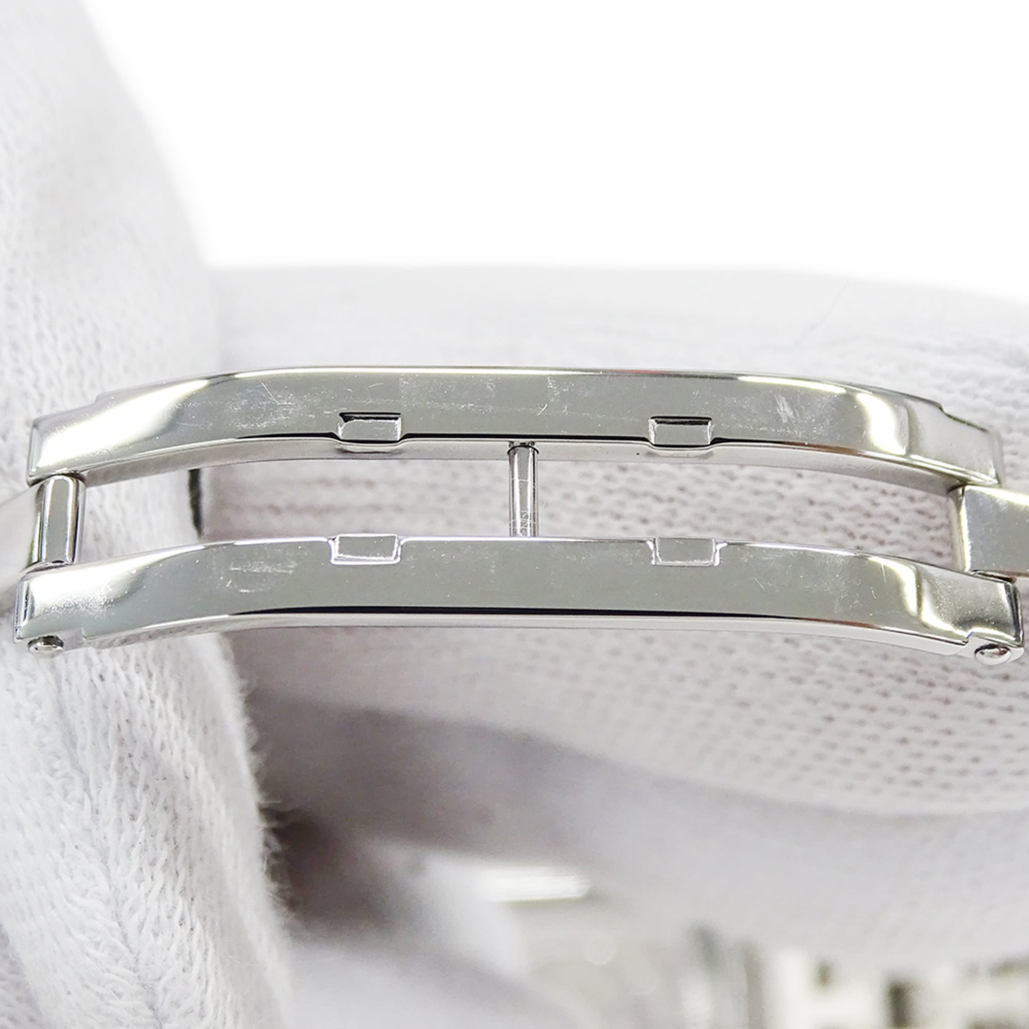 Hermes HERMES Women's Watch Brand H-Watch Quartz QZ Stainless Steel SS HH1.210 Silver Black — Good