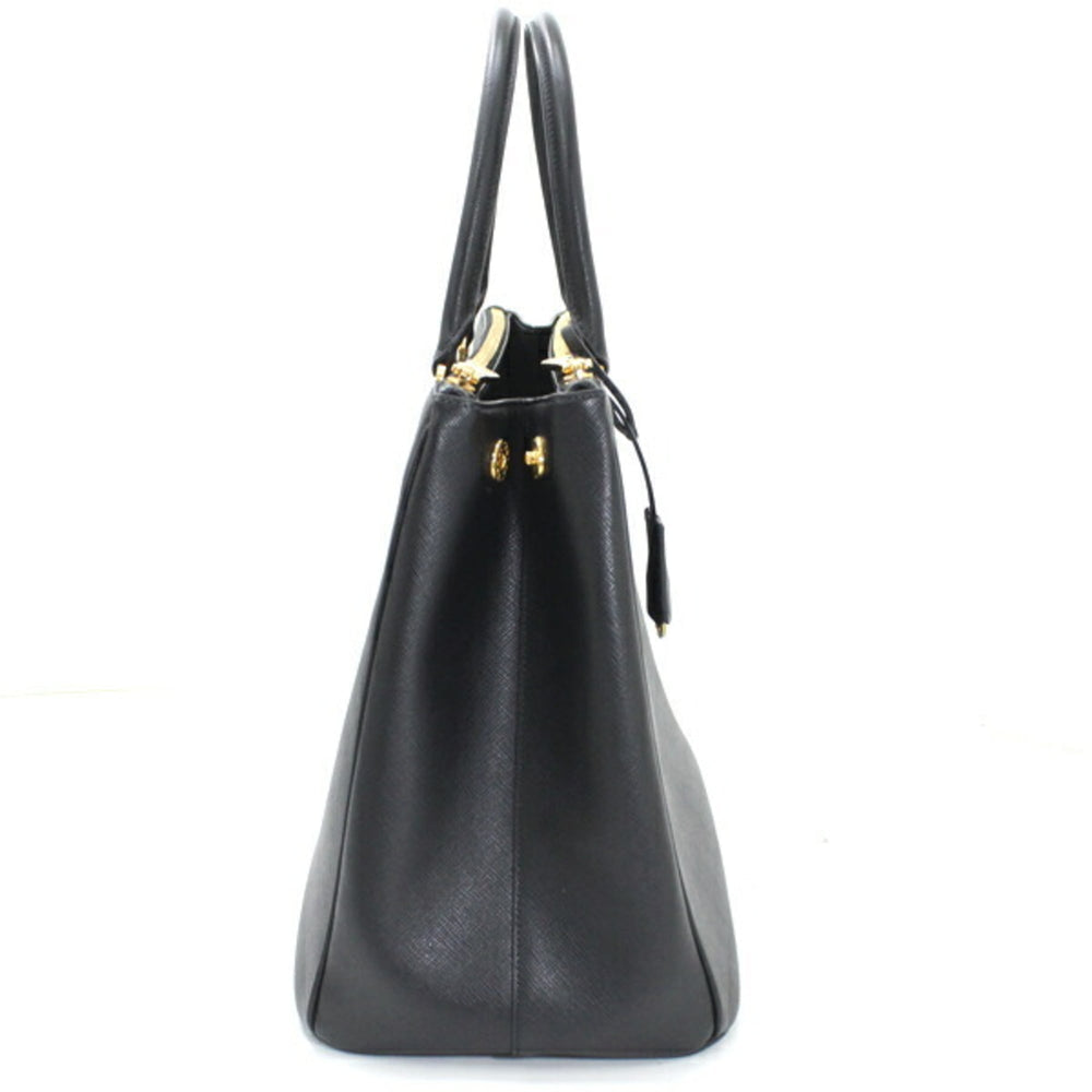 Prada Galleria handbag, tote bag, shoulder Saffiano leather, black, women's, 1BA786 NERO T5896 — New - Store Return