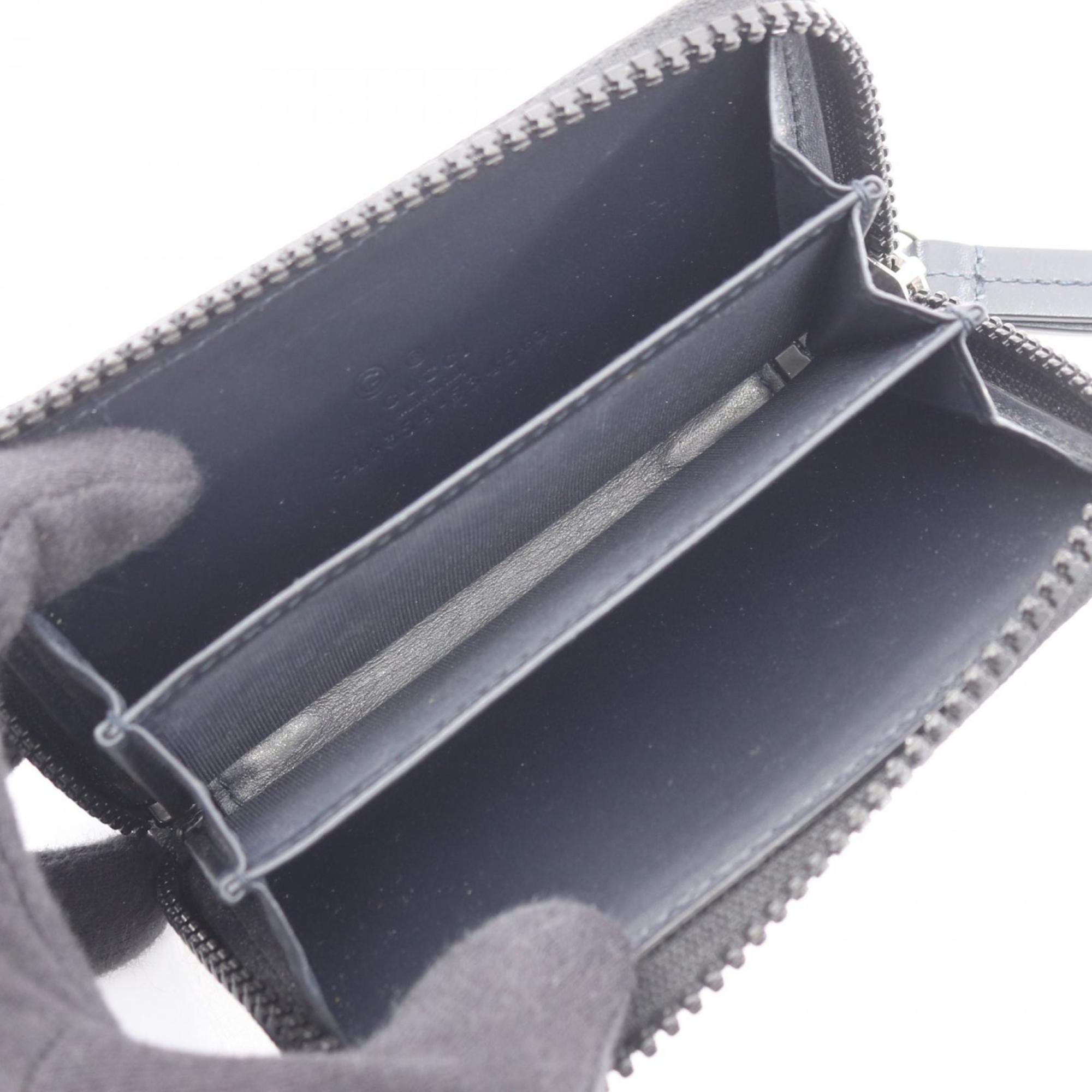 Gucci GG Blooms Wallet, Coin Purse, Canvas, Women's, Ivory, Blue, Green, 546354