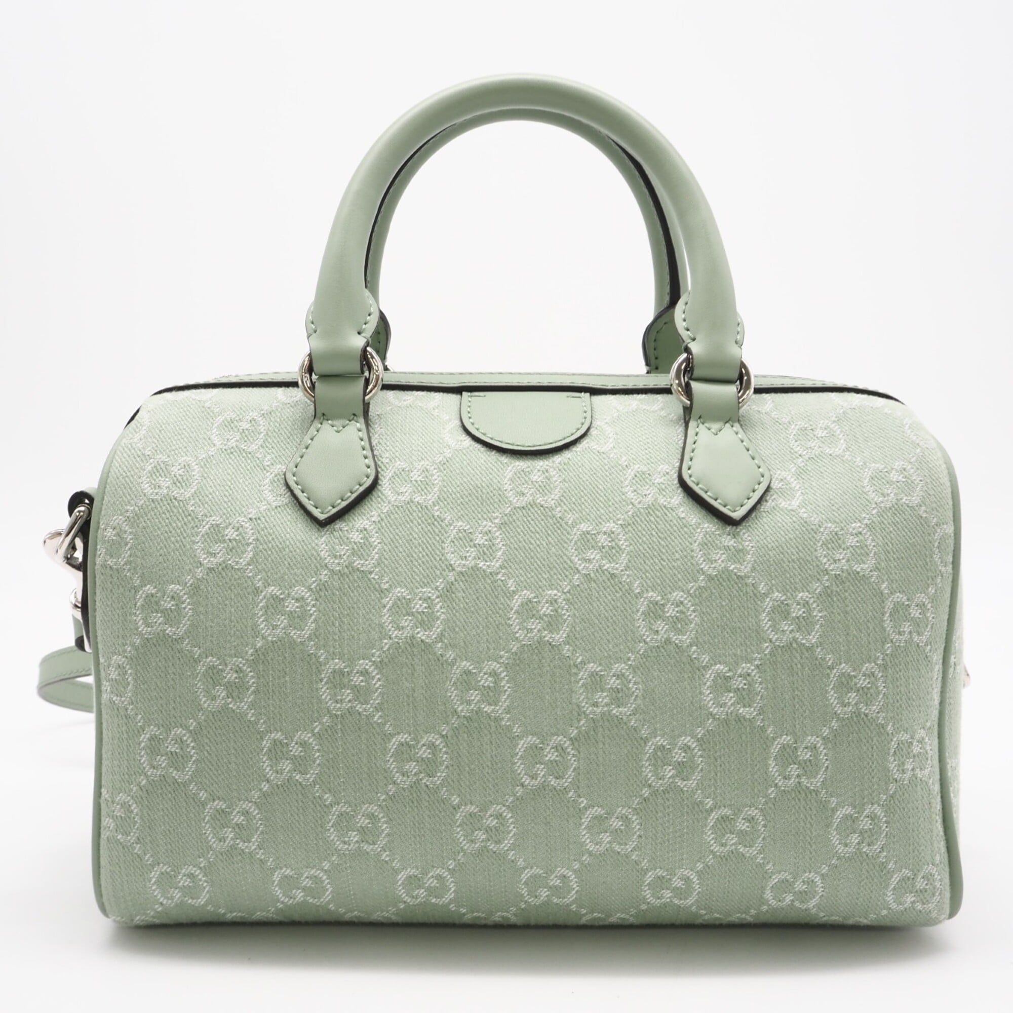 GUCCI Ophidia GG Canvas Small Boston Bag 772061 Handbag Green Women's — New - Store Return