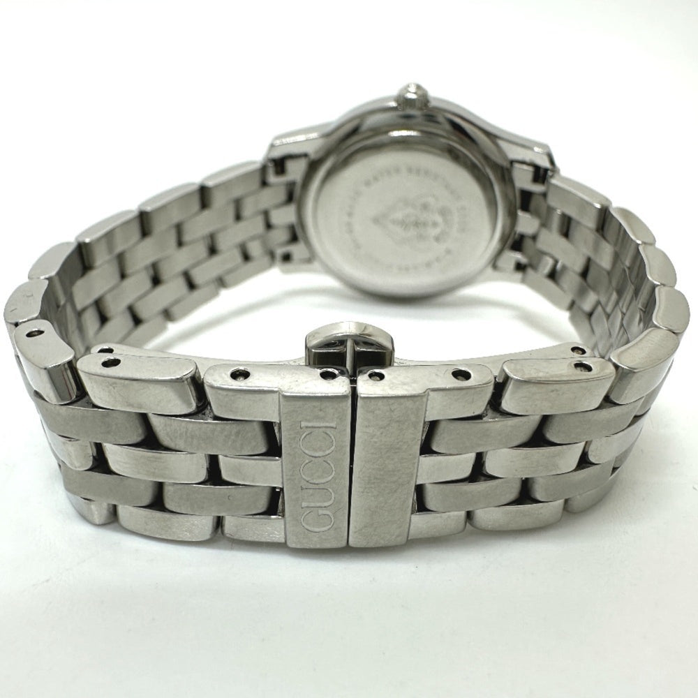 GUCCI 5500L G-Class Quartz Date Watch, Stainless Steel, Women's, Silver — Good
