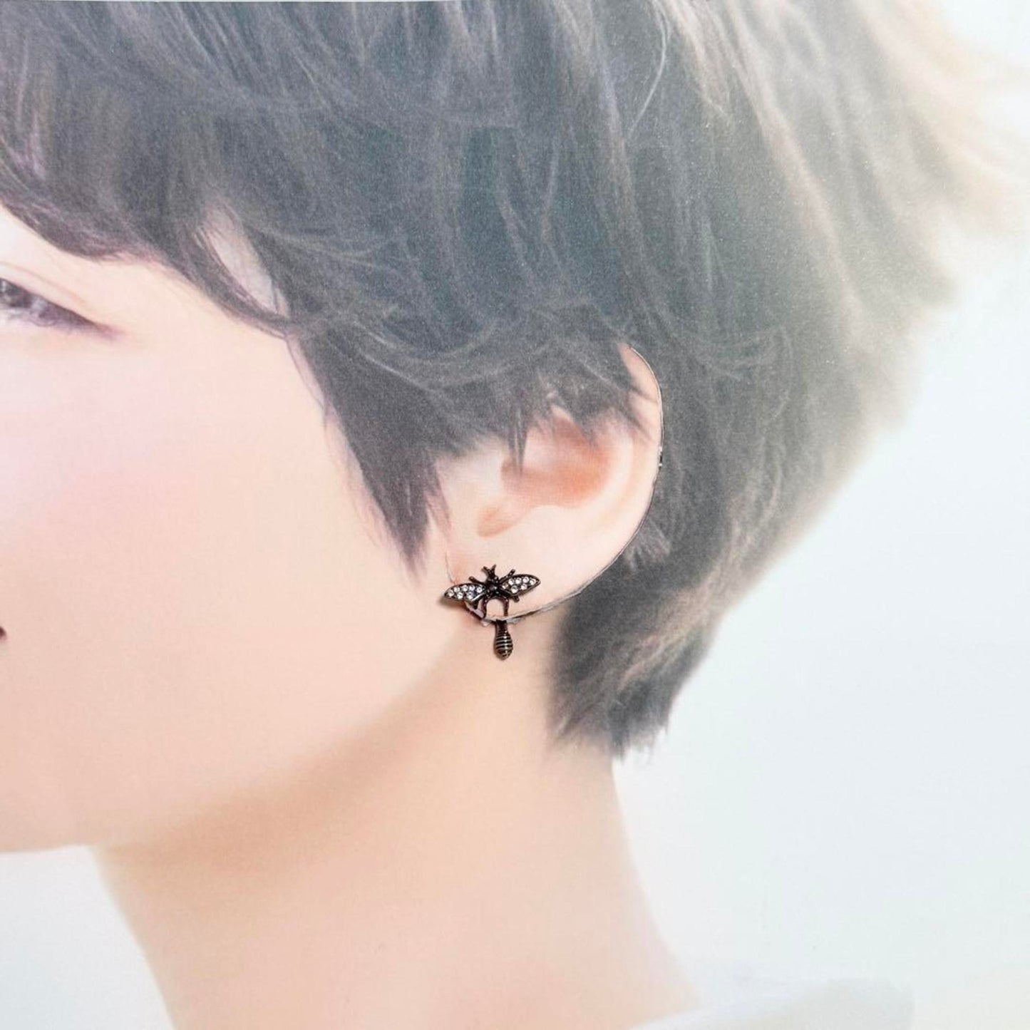 Christian Dior Dior Asymmetrical Stud Earrings B J'adior