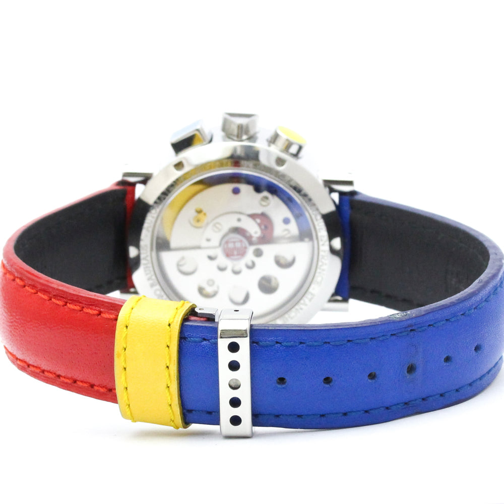 ALAIN SILBERSTEIN Krono Bauhaus Steel Automatic Watch LOW5100 Polished — Very Good