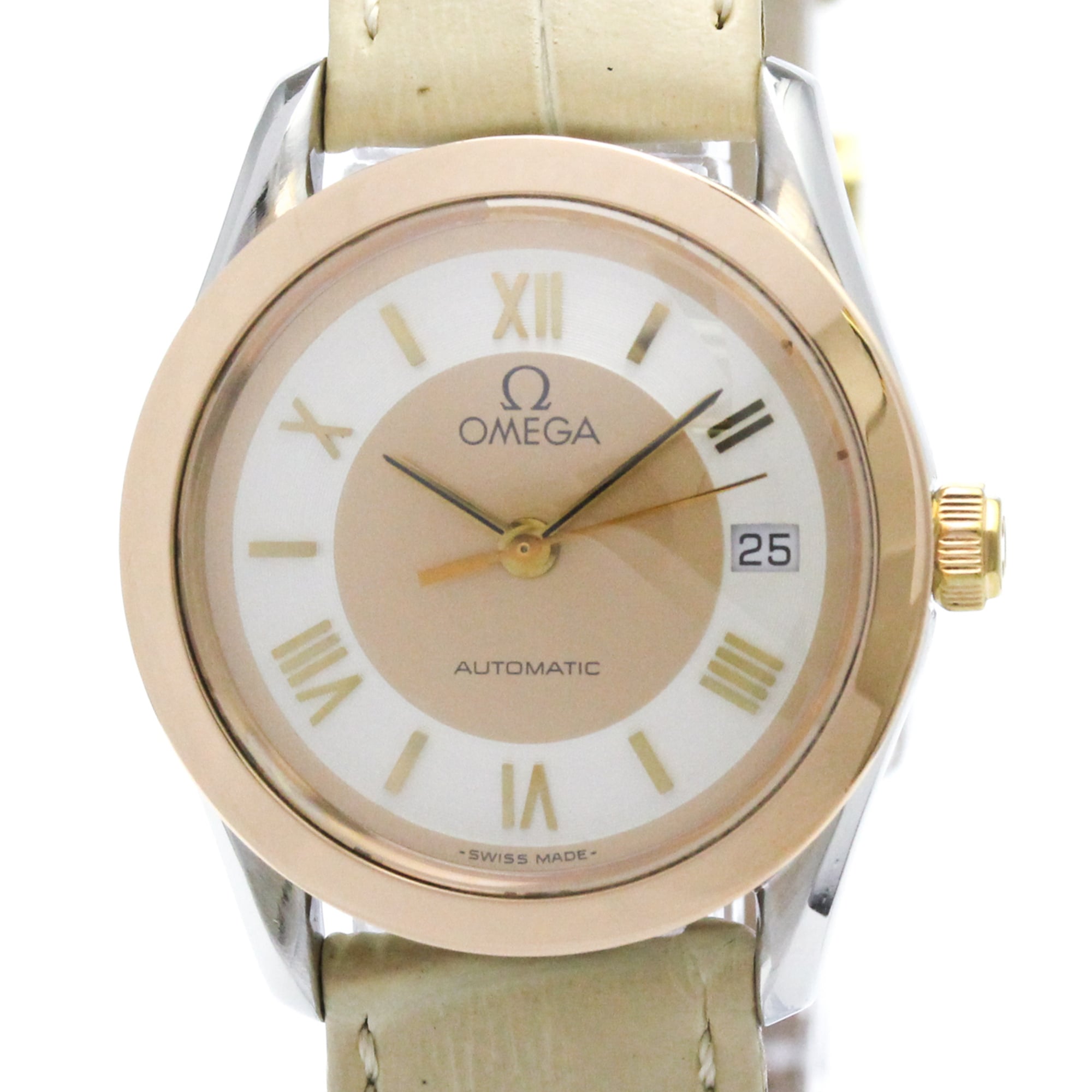 OMEGA Classic 18K Pink Gold Steel Automatic Watch 566.0295 Polished — Very Good