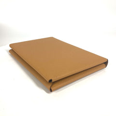 HERMES Calvi GM Flat Pouch with Pouch, Bifold Clutch Bag, Epsom Leather, Unisex, Brown and Pink, Like New — Like New