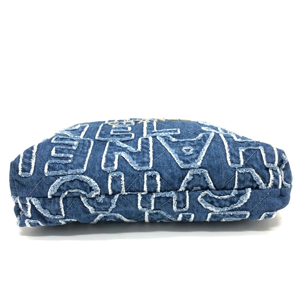 CHANEL AS3260 24A CHANEL22 Patchwork Shoulder Bag Denim Women's Blue — New - Store Return