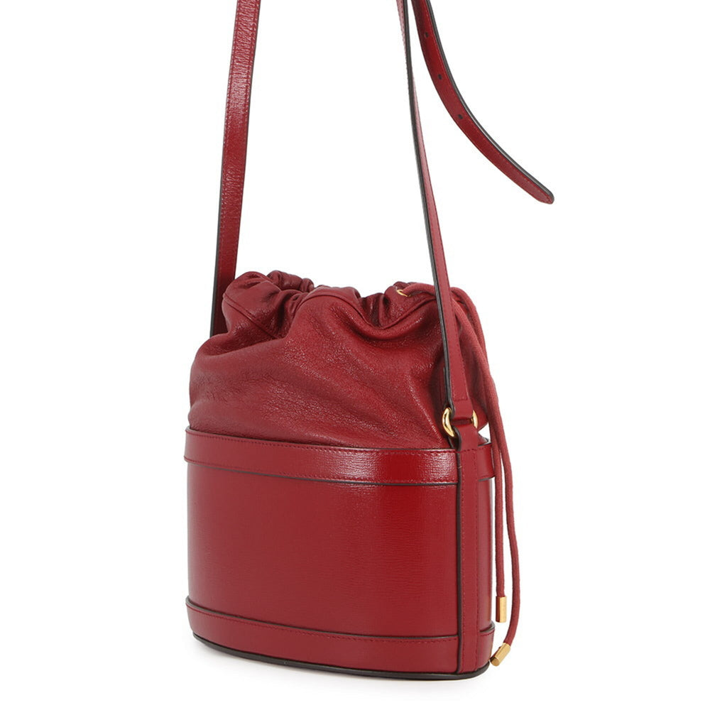 Gucci Shoulder Bag 1955 Horsebit Leather 602118 GUCCI Bucket Handbag Women's — Like New