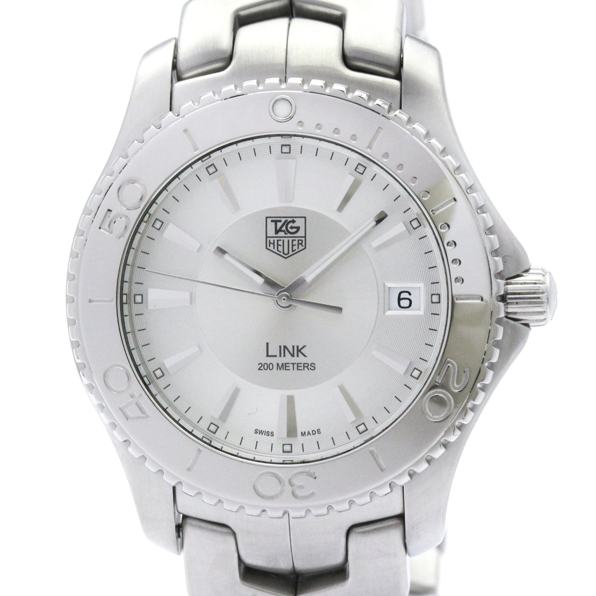 TAG HEUER Link Stainless Steel Quartz Mens Watch WJ1111 Polished — Very Good