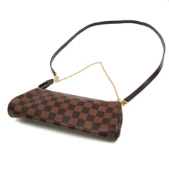 Louis Vuitton Damier Eva N55213 Women's Handbag,Shoulder Bag Brown,Ebene — Like New