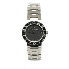 BVLGARI Watch BB23SS Quartz Black Dial Stainless Steel Women's — Good