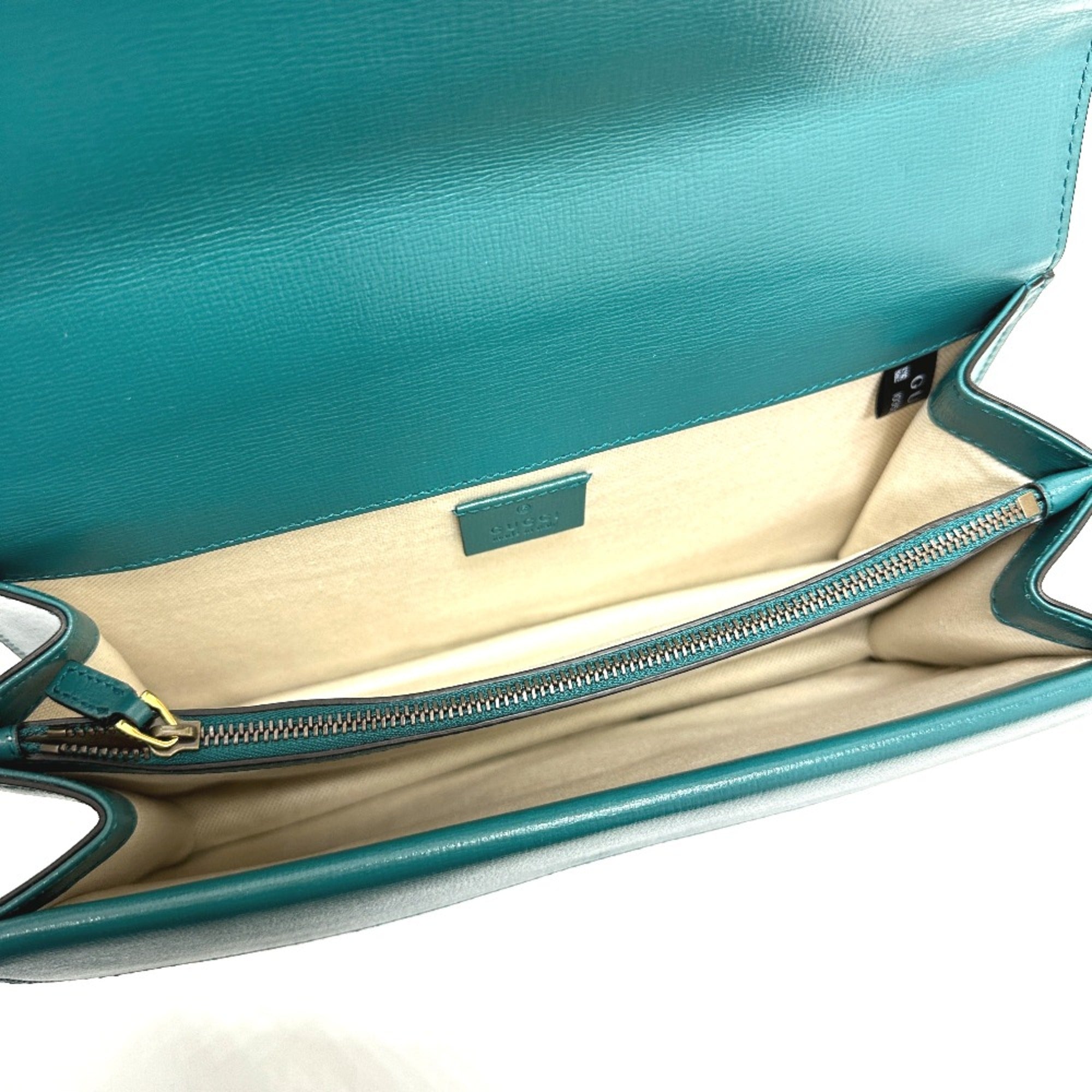 Gucci 400249 Bicolor Chain shoulder Shoulder Bag blue Green — Like New
