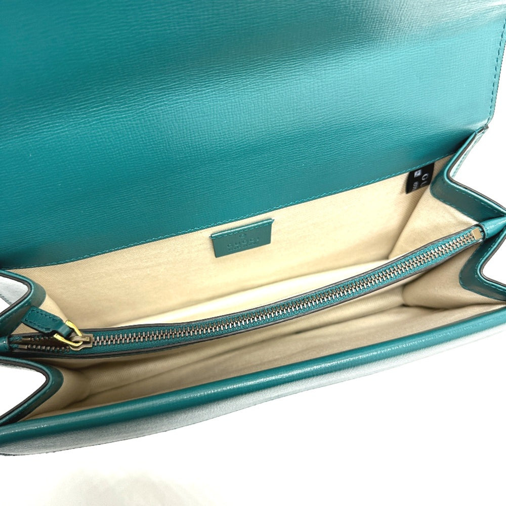 Gucci 400249 Bicolor Chain shoulder Shoulder Bag blue Green — Like New