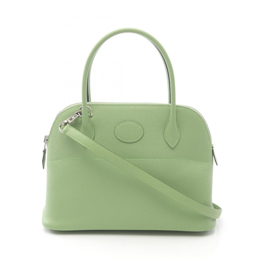 Hermes Hermès Bolide 27 Vert Cricket handbag, Epsom leather, women's, green