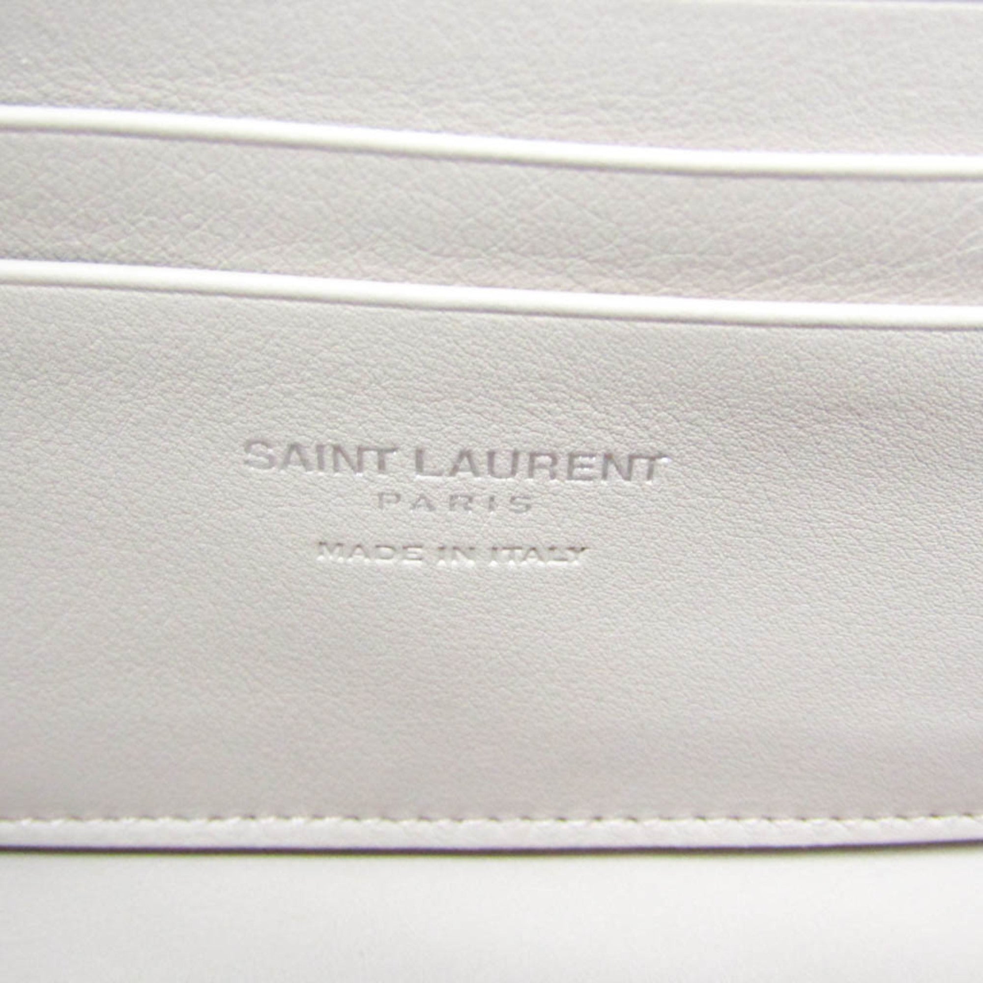 Yves Saint Laurent Toyca Bus 452322 Women's Leather Shoulder Bag Pink Beige — Like New
