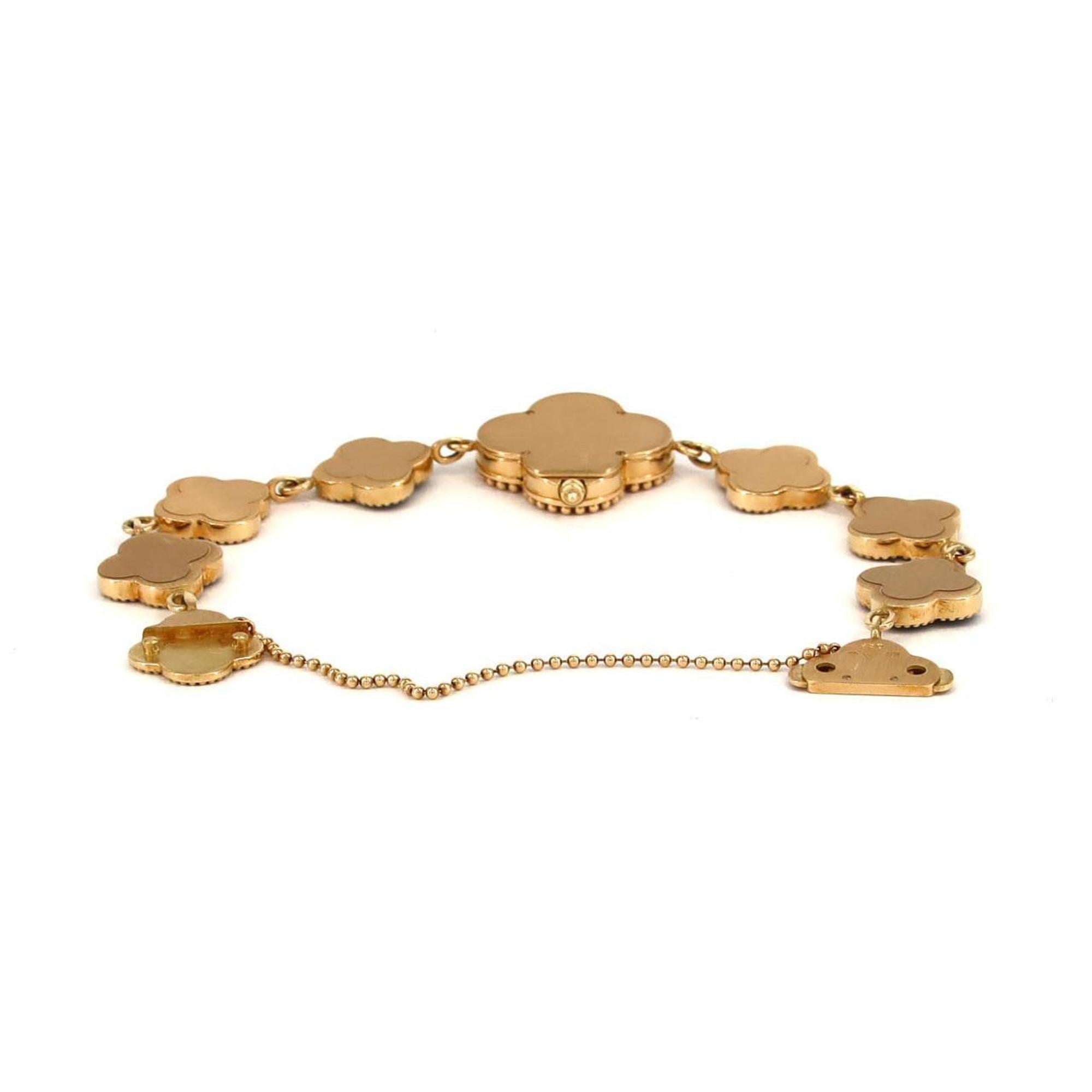 Van Cleef & Arpels Alhambra YG 4P 122974 Quartz Watch — Very Good