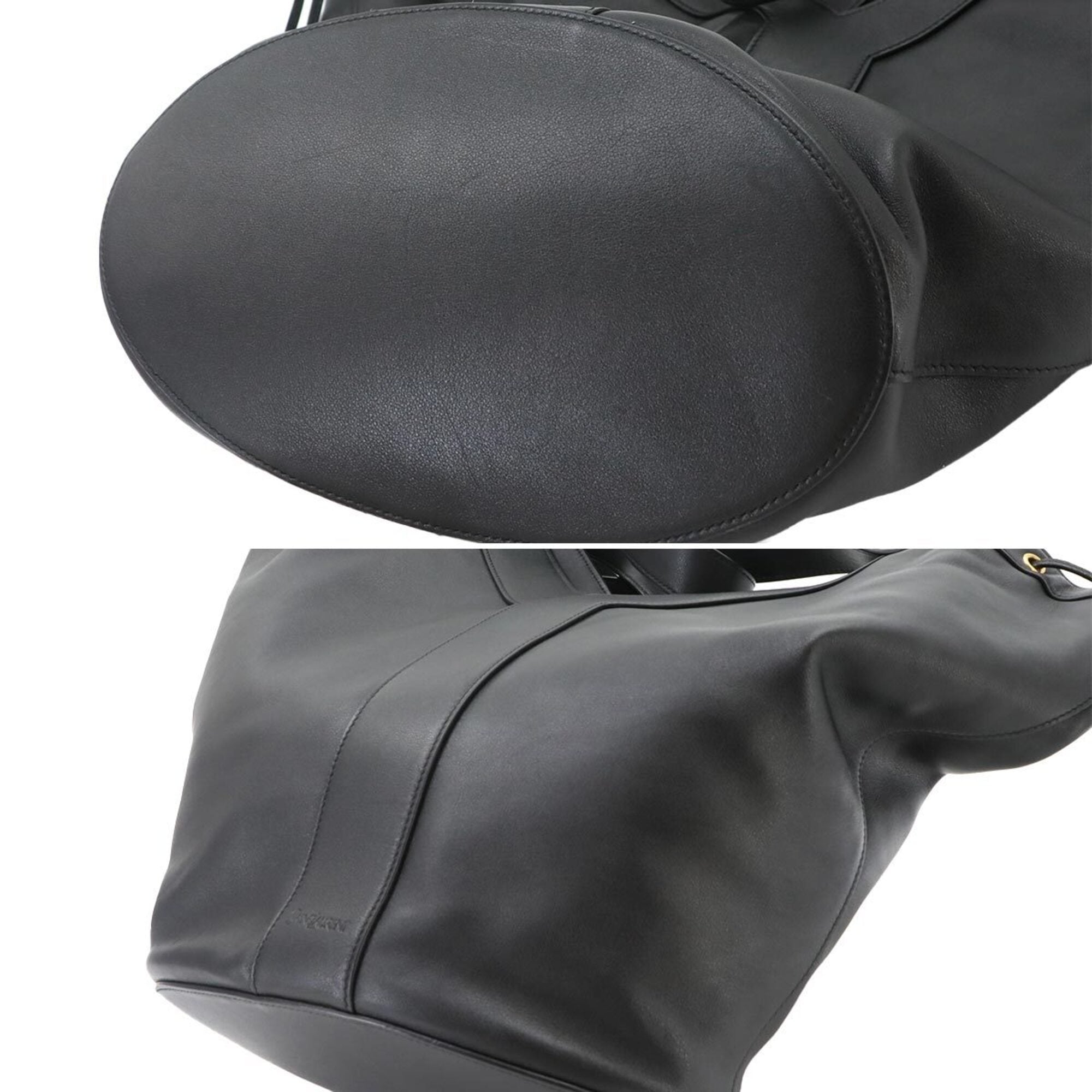 Saint Laurent Y Hobo Tote Handbag, Leather, Black, 833160 Bag — New - Store Return