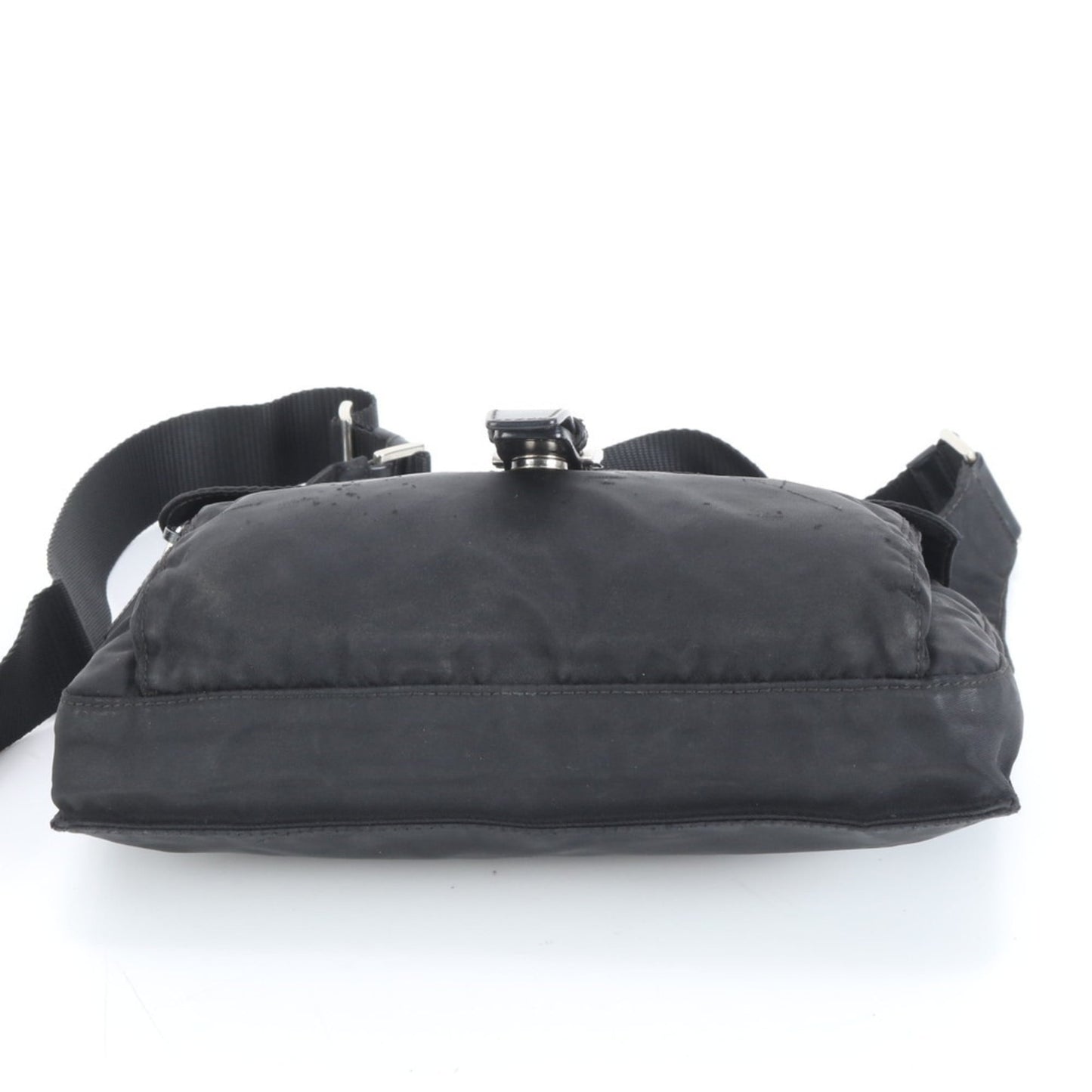 Prada Tessuto Nylon Triangle Logo Leather Shoulder Messenger Bag for Men