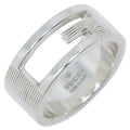 Gucci Branded G Ring, Size 10, Sterling Silver, Approx. 7.1g, Women's