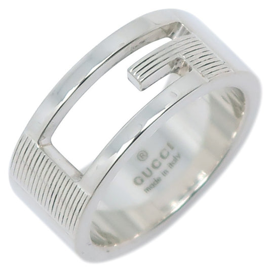 Gucci Branded G Ring, Size 10, Sterling Silver, Approx. 7.1g, Women's