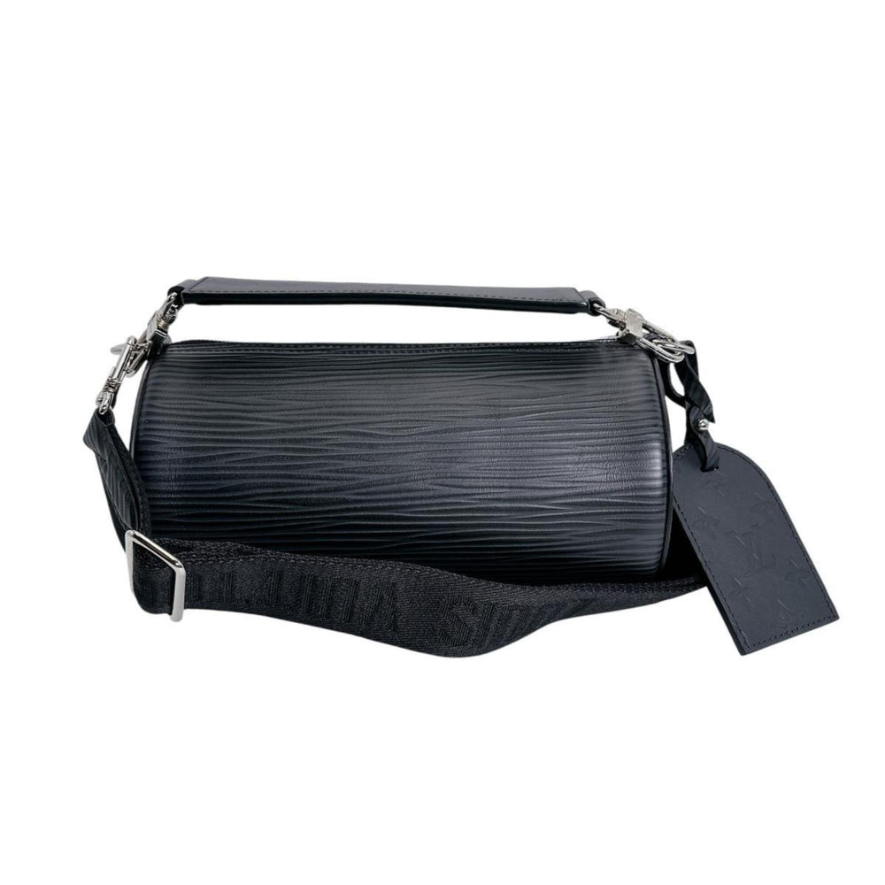 Louis Vuitton Soft Polochon PM Epi Leather Handbag, M24324, Black — Like New