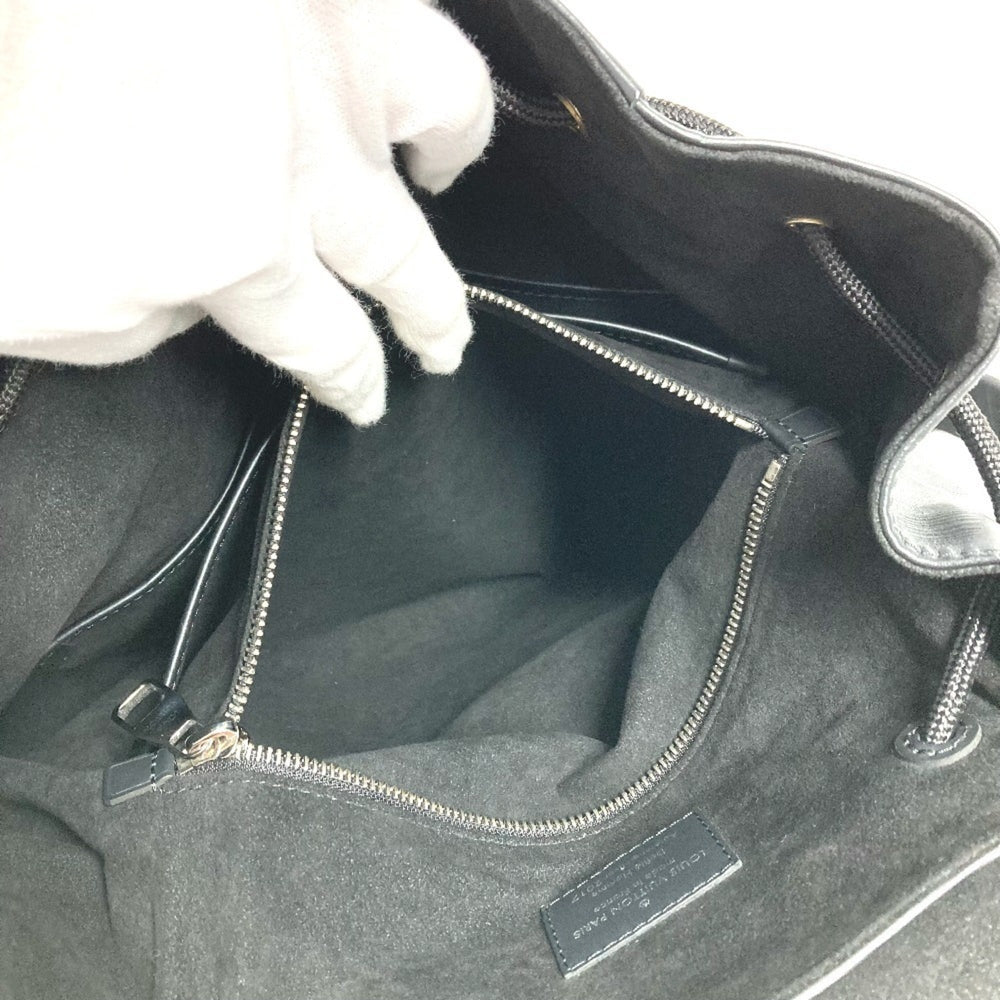 LOUIS VUITTON M53413 Epi Supreme Collaboration Christopher PM Backpack Bag Rucksack Leather Men's Noir Black — Like New
