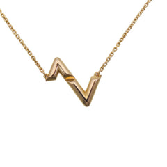 Louis Vuitton LV Vault Upside Down 750PG Necklace 18KPG Pink Gold Q93868 1351 LOUIS VUITTON Jewelry — Like New