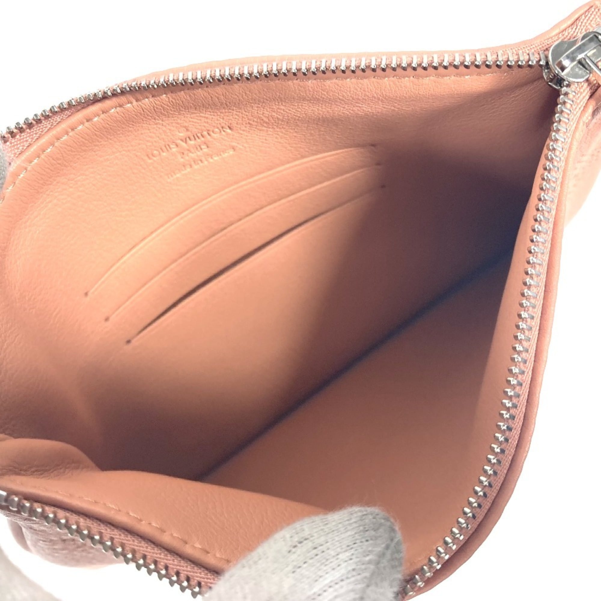 LOUIS VUITTON M94276 Monogram Mahina Selene PM Tote Bag Handbag Shoulder Leather Women's Rose Pink G-241125-24 — Like New