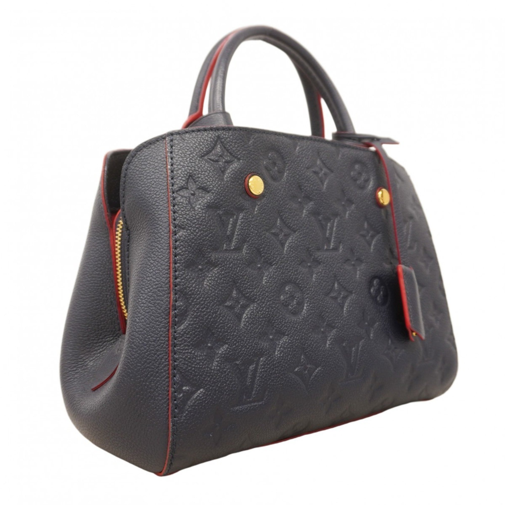 Louis Vuitton Monogram Empreinte Montaigne BB Handbag M42747 Marine Rouge 2-Way Bag for Women P2317302
