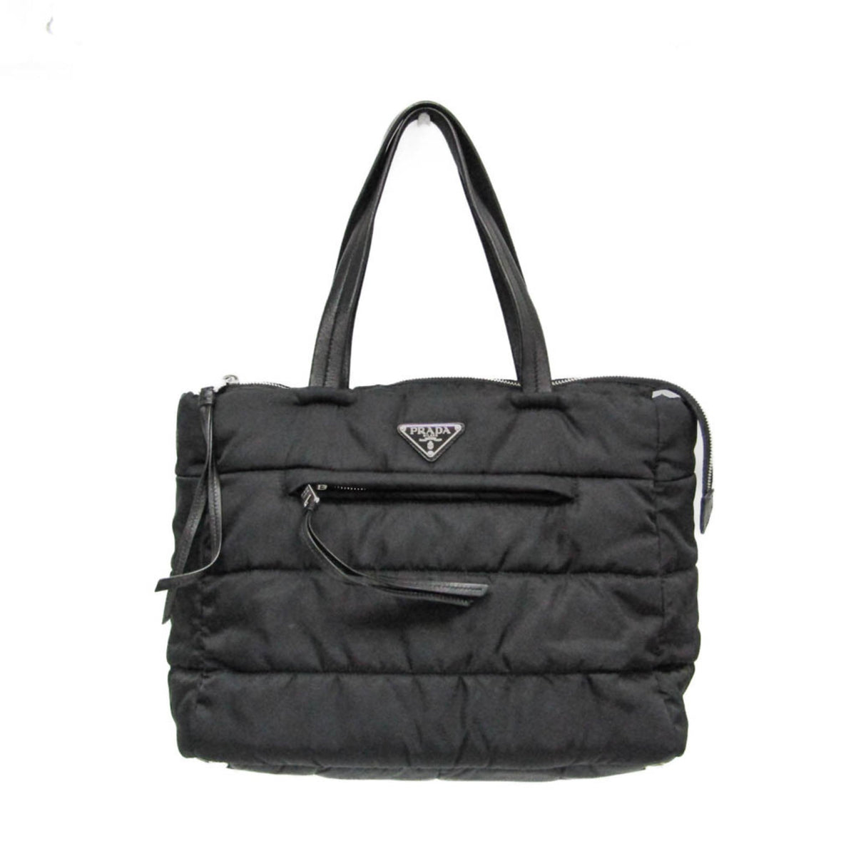 Prada TESSUTO BOMBER 1BG059 Women's Nylon Handbag Black — Like New